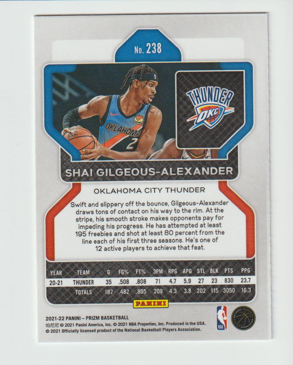 238 Shai Gilgeous-Alexander - Oklahoma City Thunder