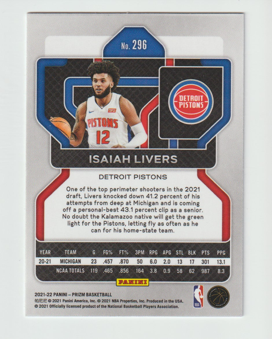 296 Isaiah Livers - Detroit Pistons