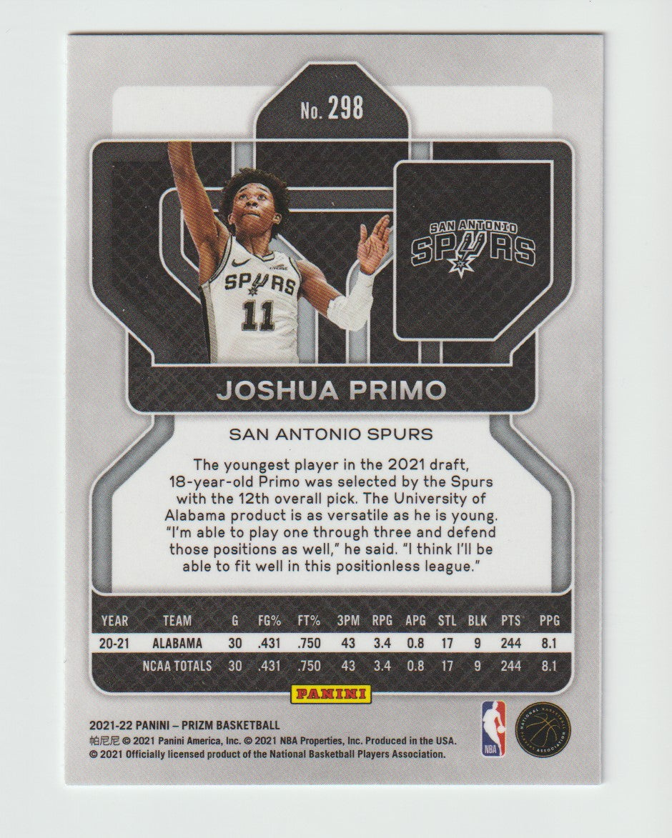 298 Joshua Primo - San Antonio Spurs