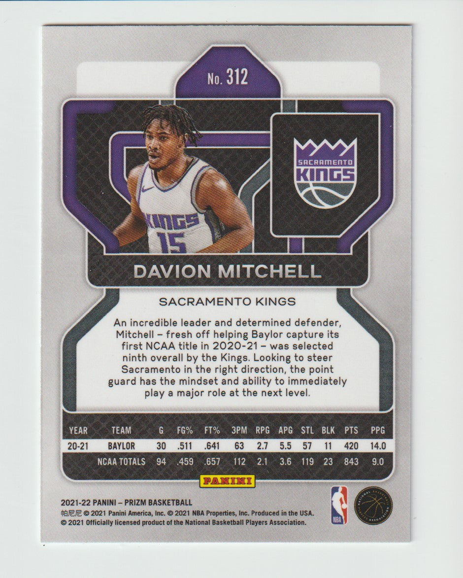 312 Davion Mitchell - Sacramento Kings