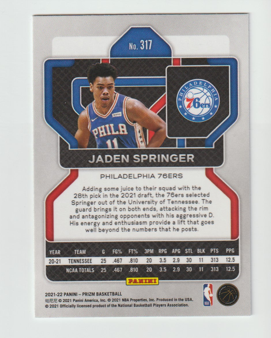 317 Jaden Springer - Philadelphia 76ers