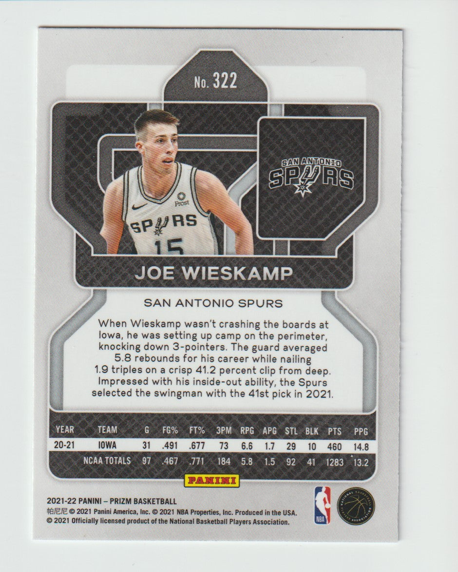 322 Joe Wieskamp - San Antonio Spurs