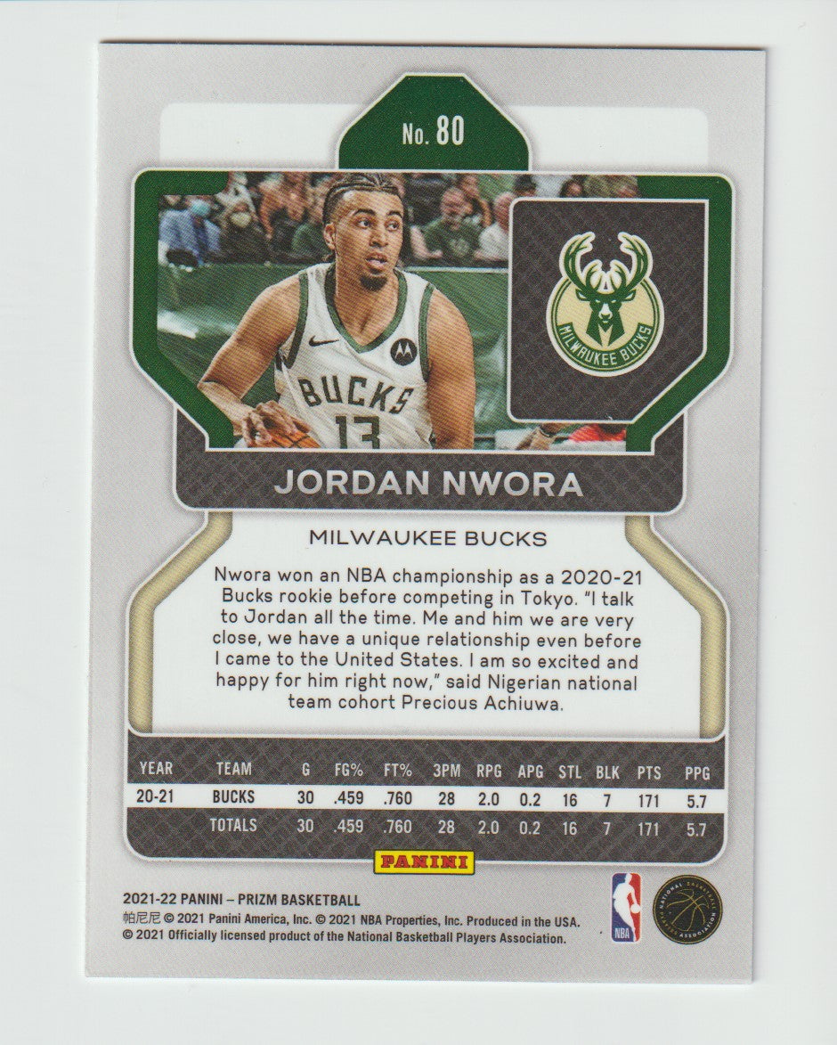 080 Jordan Nwora - Milwaukee Bucks