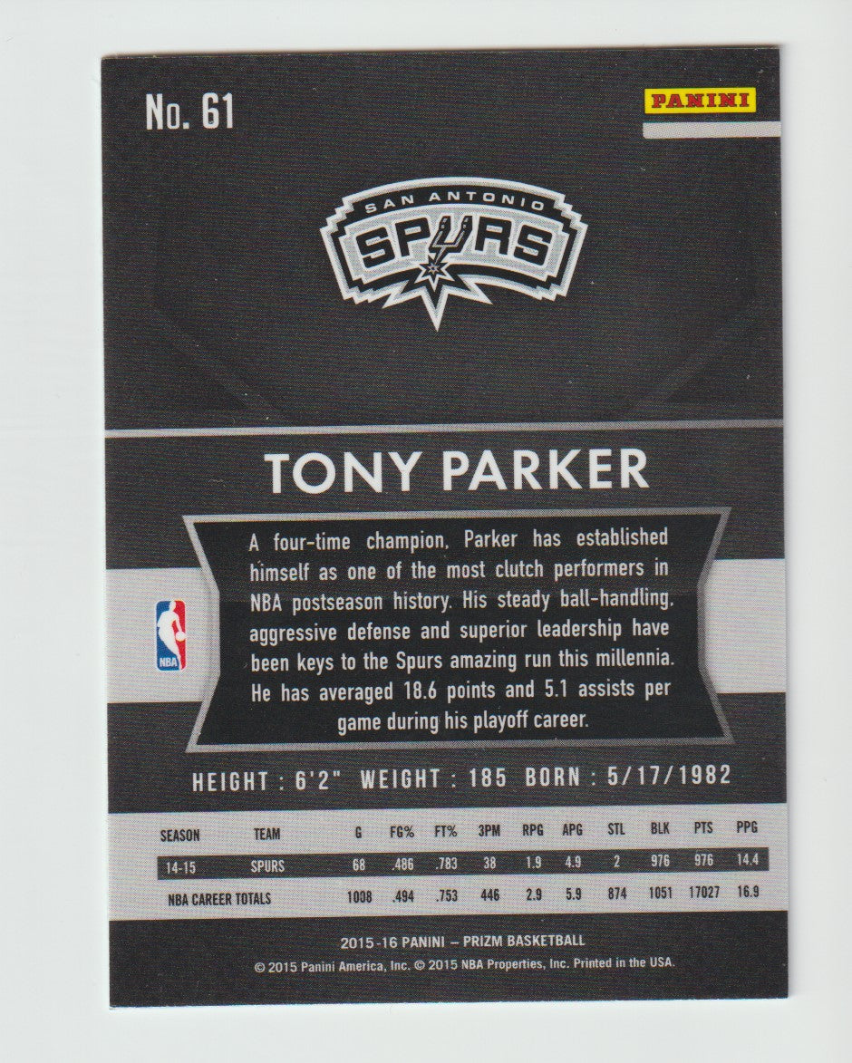 061 Tony Parker - San Antonio Spurs