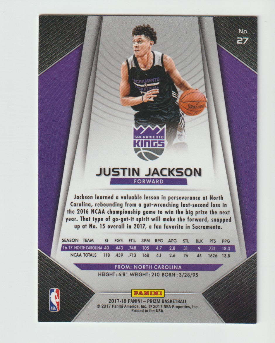 027 Justin Jackson - Sacramento Kings RC