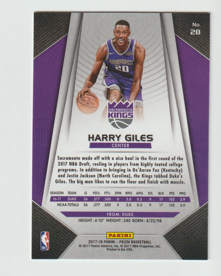 028 Harry Giles - Sacramento Kings RC