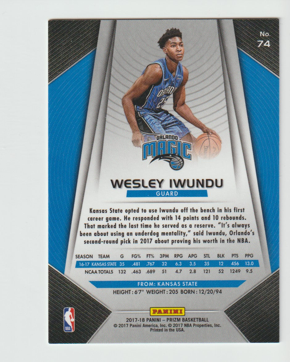 074 Wesley Iwundu - Orlando Magic RC