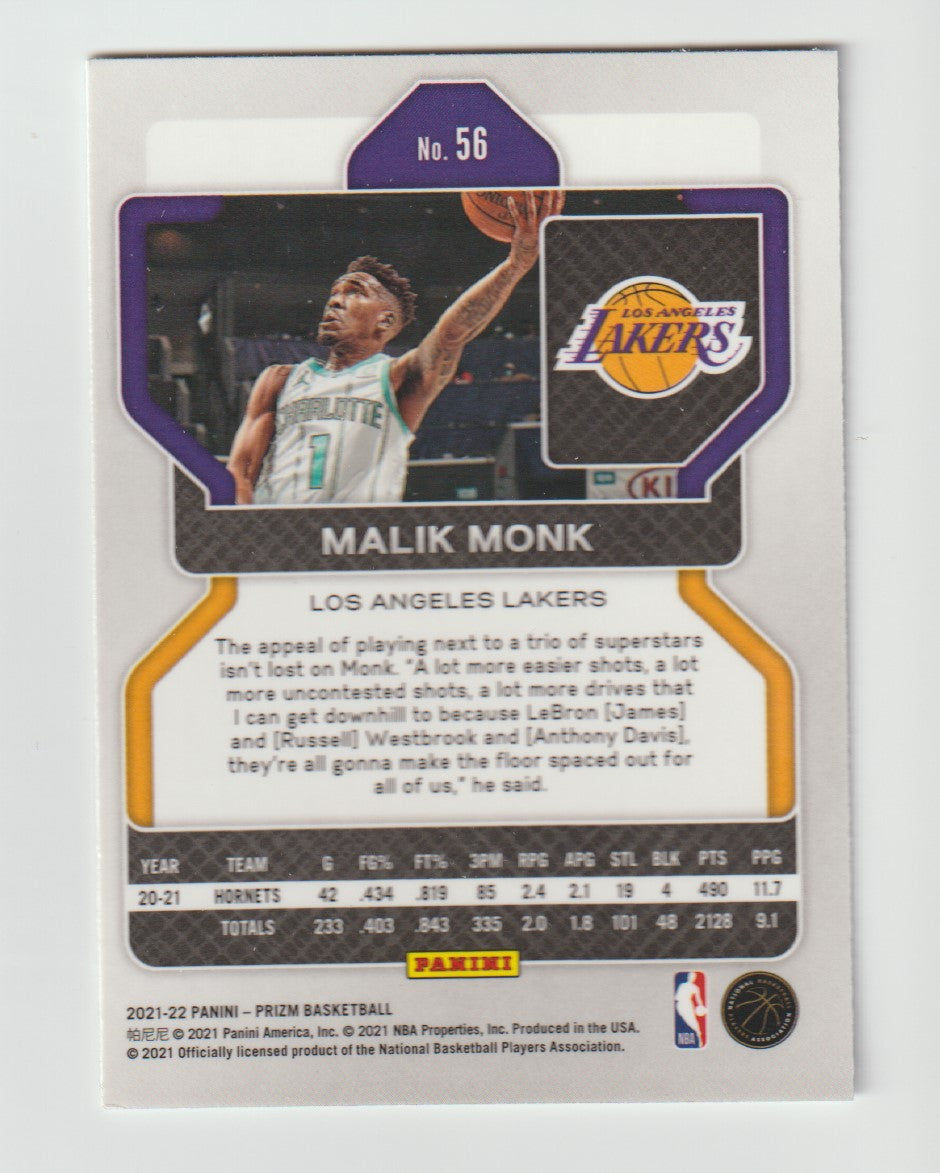 056 Malik Monk - Los Angeles Lakers