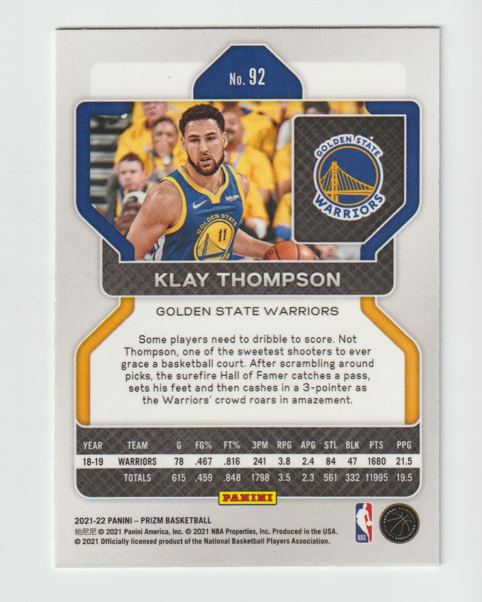 092 Klay Thompson - Golden State Warriors