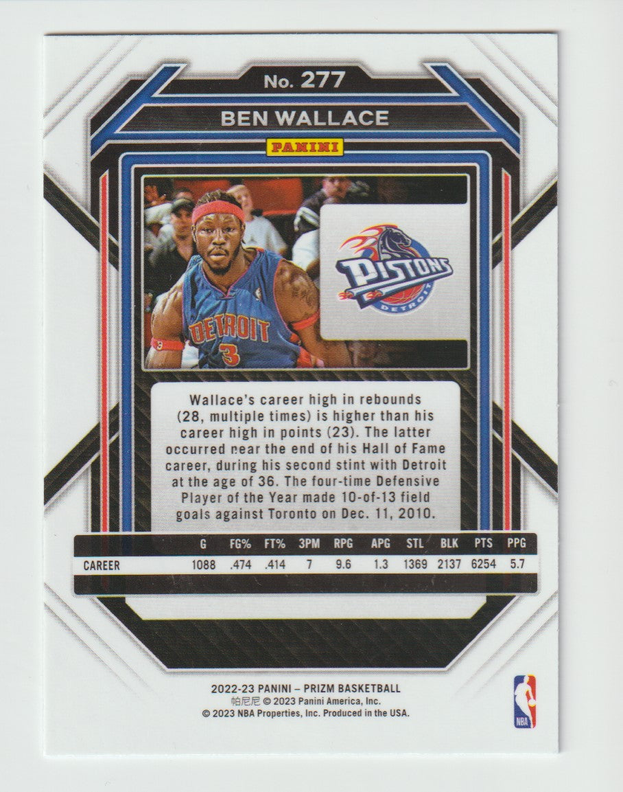 277 Ben Wallace - Detroit Pistons