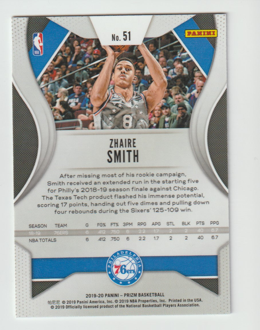 051 Zhaire Smith - Philadelphia 76ers