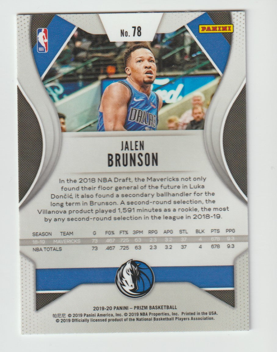 078 Jalen Brunson - Dallas Mavericks