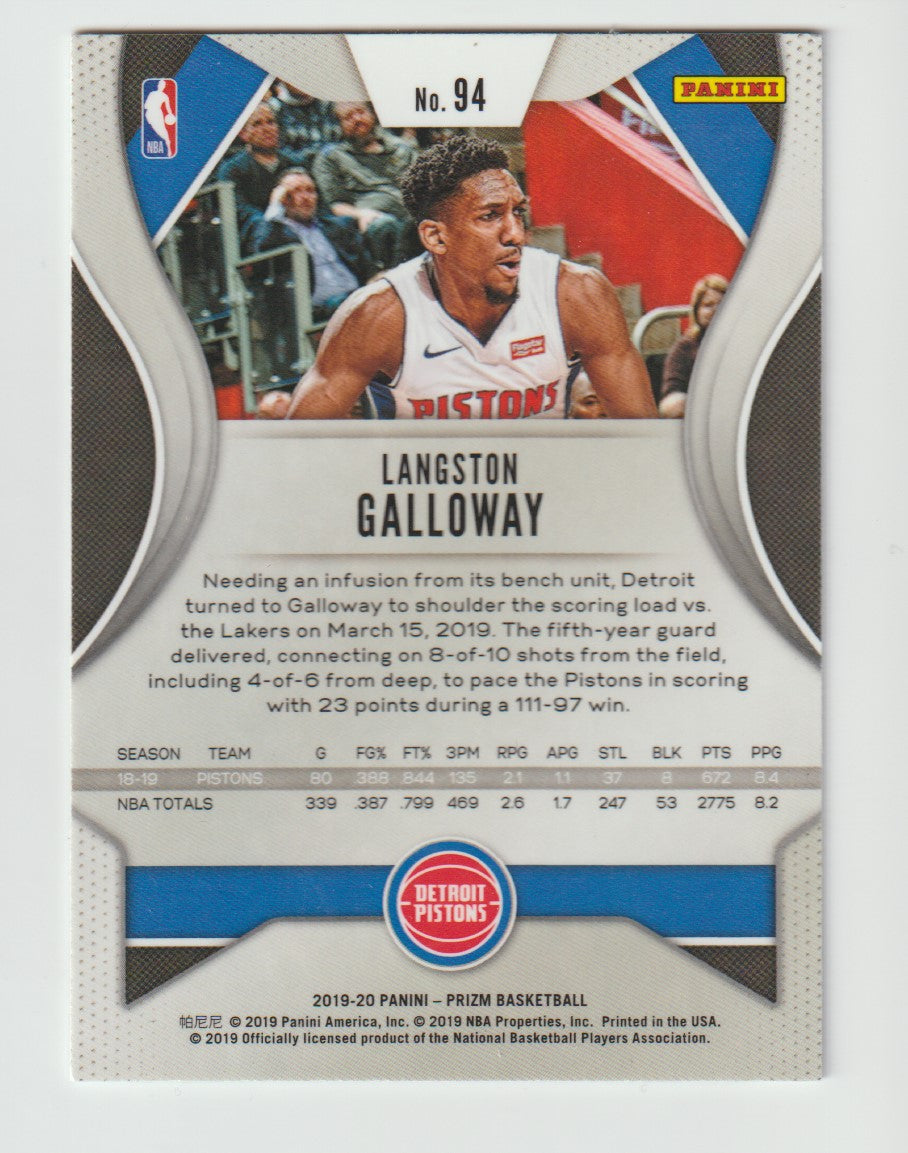 094 Langston Galloway - Detroit Pistons