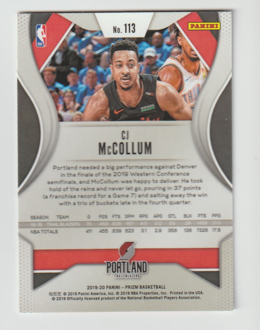 113 CJ McCollum - Portland Trail Blazers