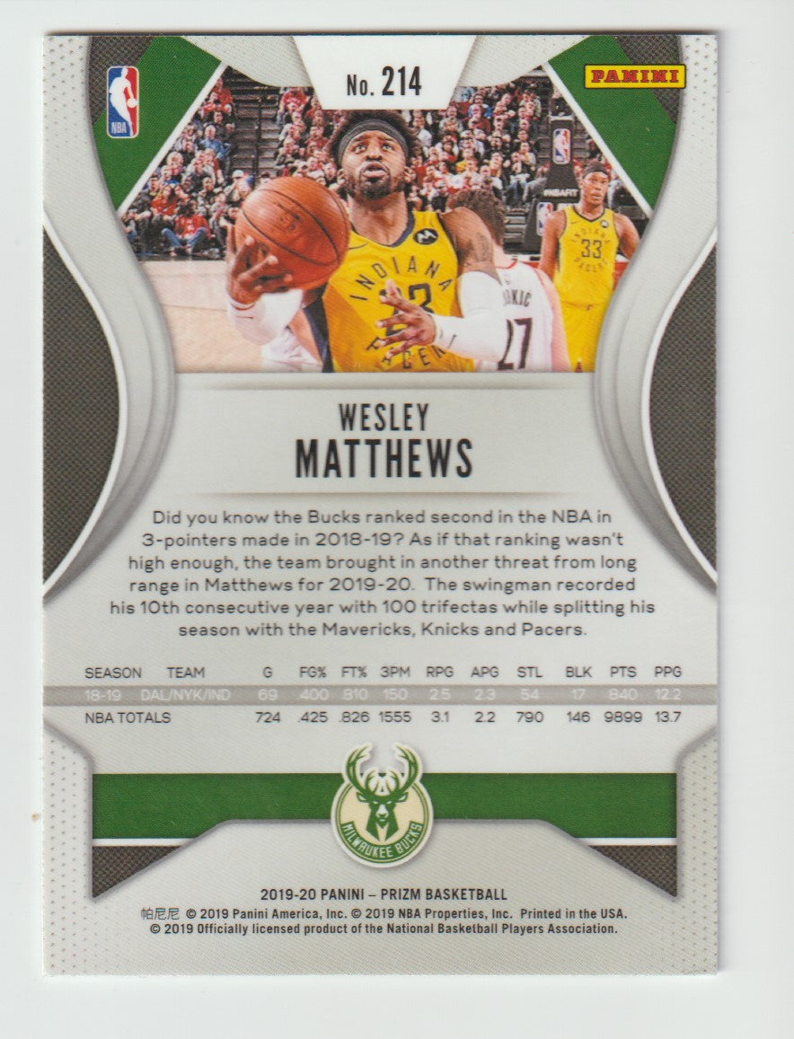 214 Wesley Matthews - Milwaukee Bucks