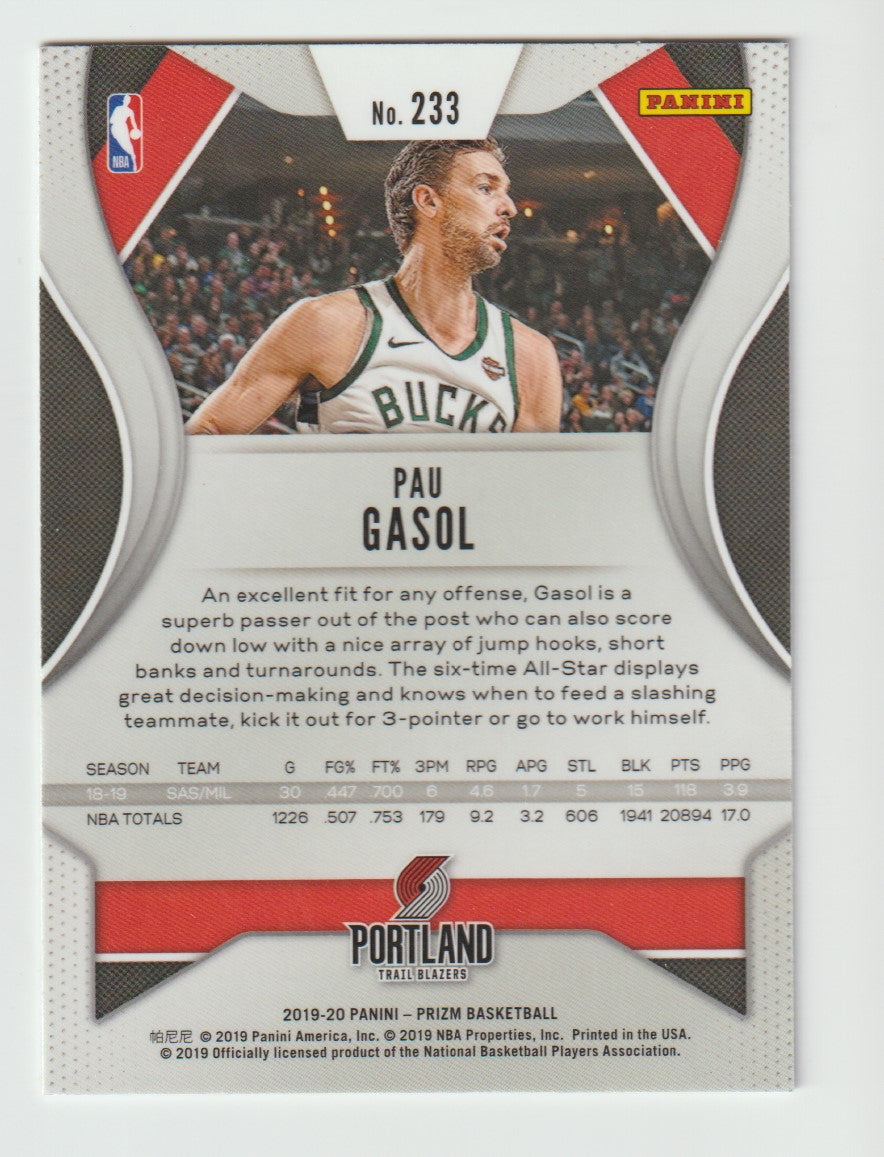 233 Pau Gasol - Portland Trail Blazers