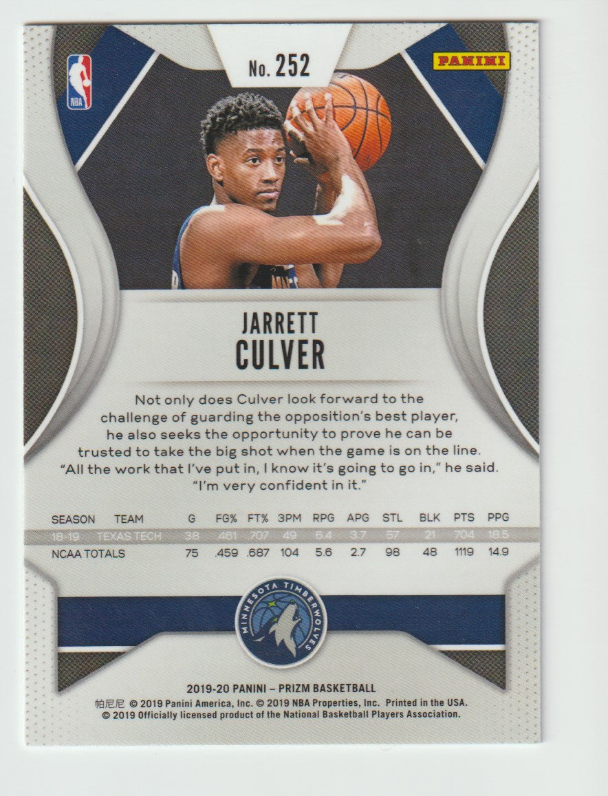 252 Jarrett Culver - Minnesota Timberwolves