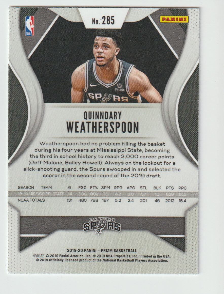 285 Quinndary Weatherspoon - San Antonio Spurs