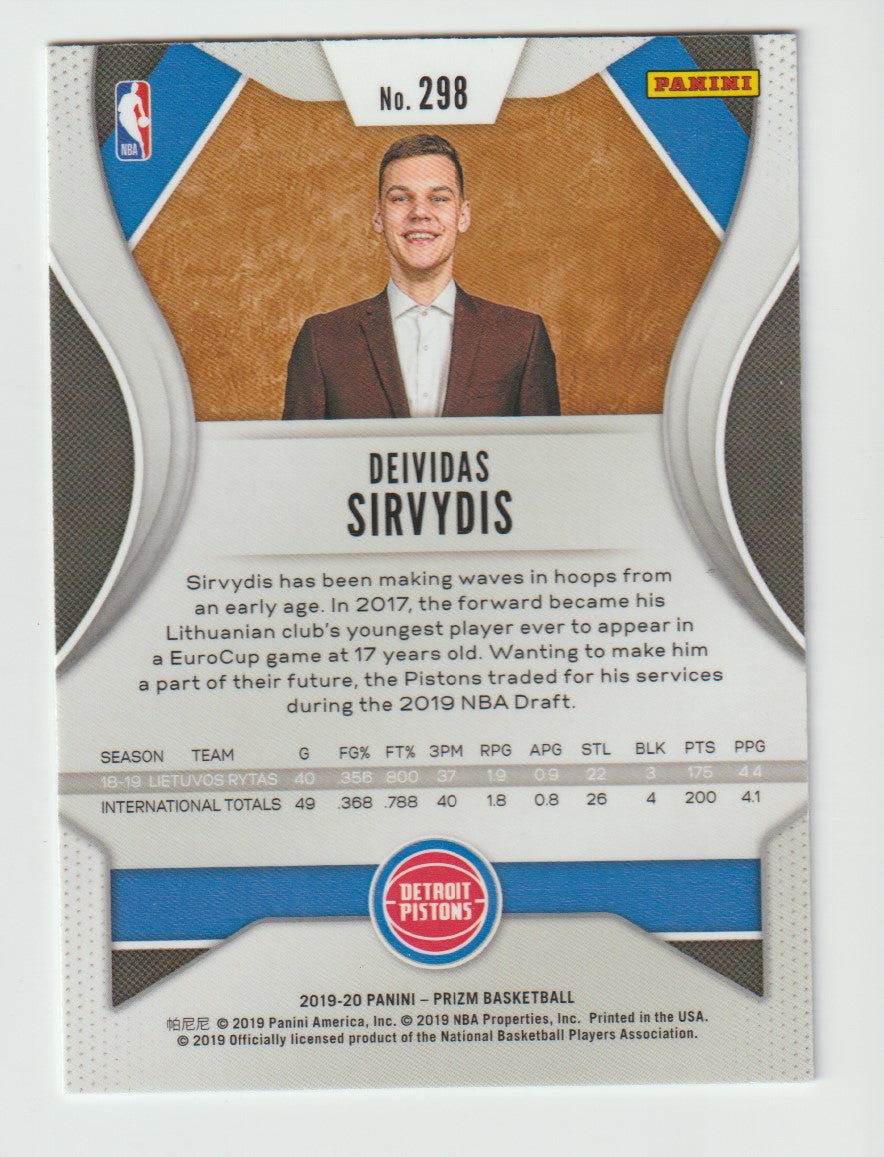 298 Deividas Sirvydis - Detroit Pistons