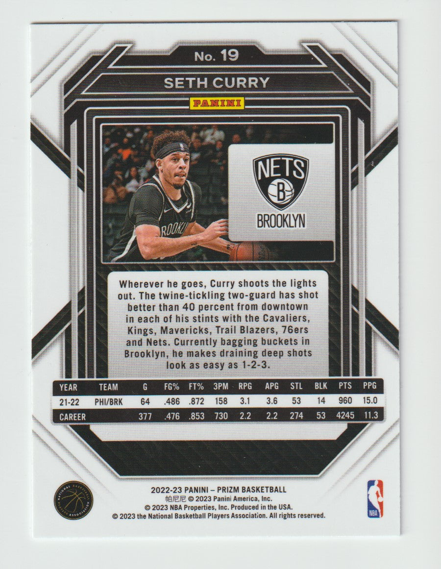 019 Seth Curry - Brooklyn Nets