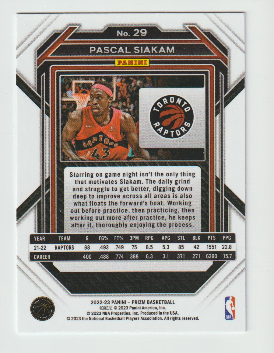 029 Pascal Siakam - Toronto Raptors