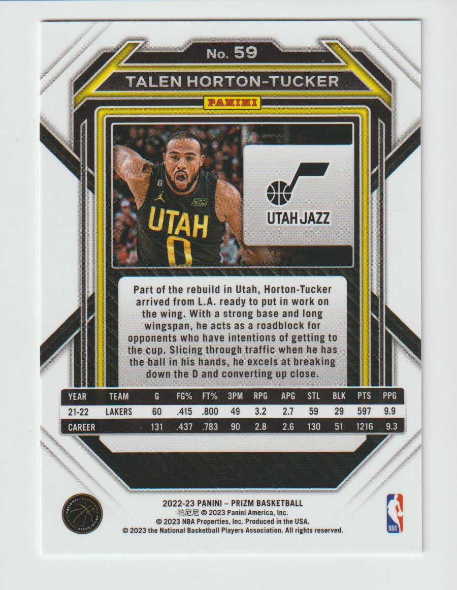 059 Talen Horton-Tucker - Utah Jazz