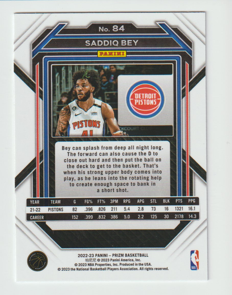 084 Saddiq Bey - Detroit Pistons