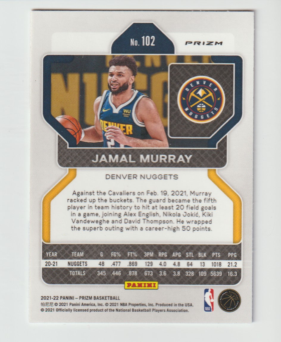 102 Jamal Murray - Denver Nuggets Red White Blue Prizm