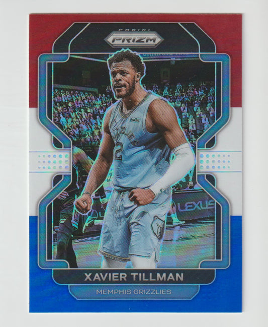 105 Xavier Tillman - Memphis Grizzlies Red White Blue Prizm