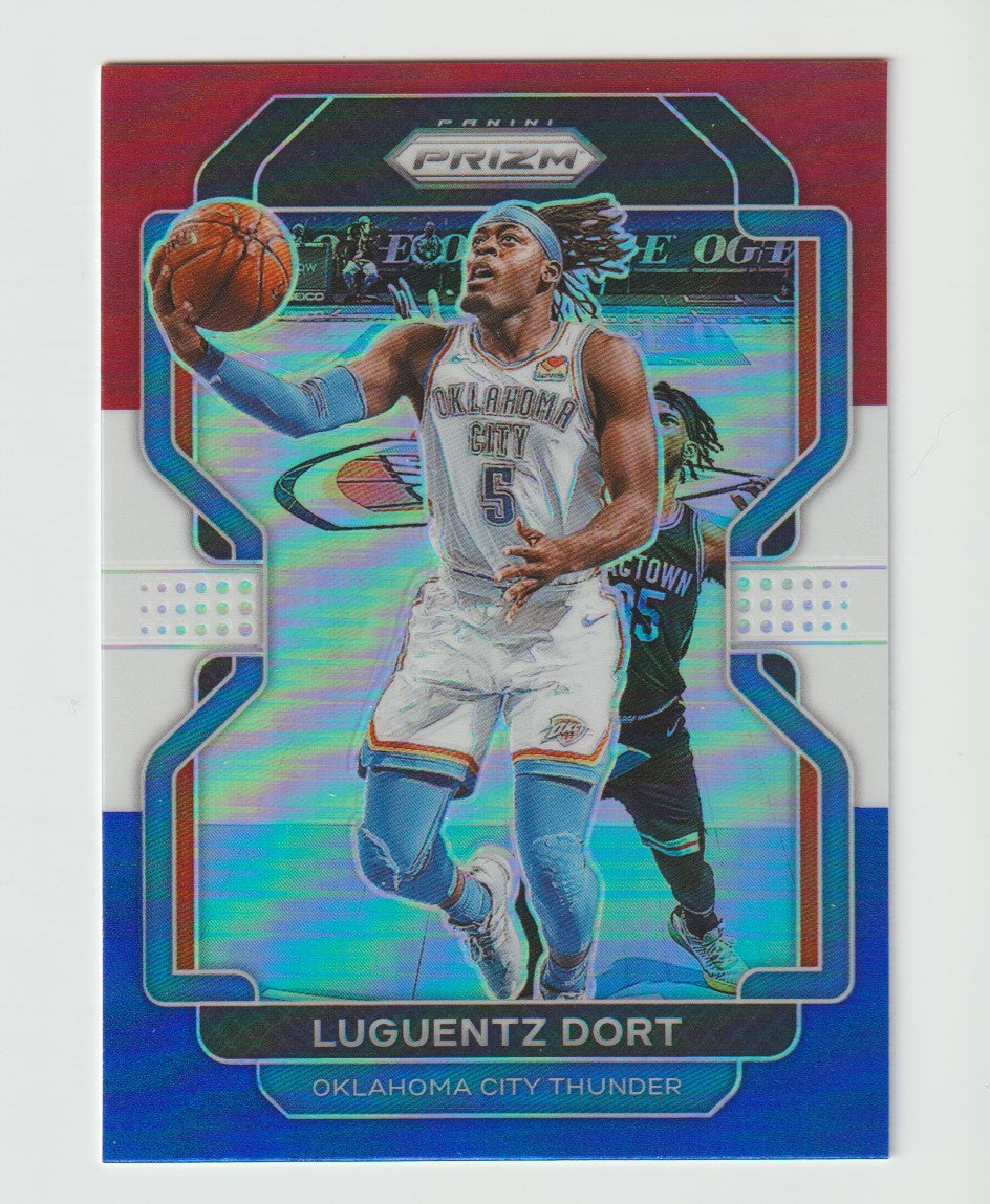 114 Luguentz Dort - Oklahoma City Thunder Red White Blue Prizm