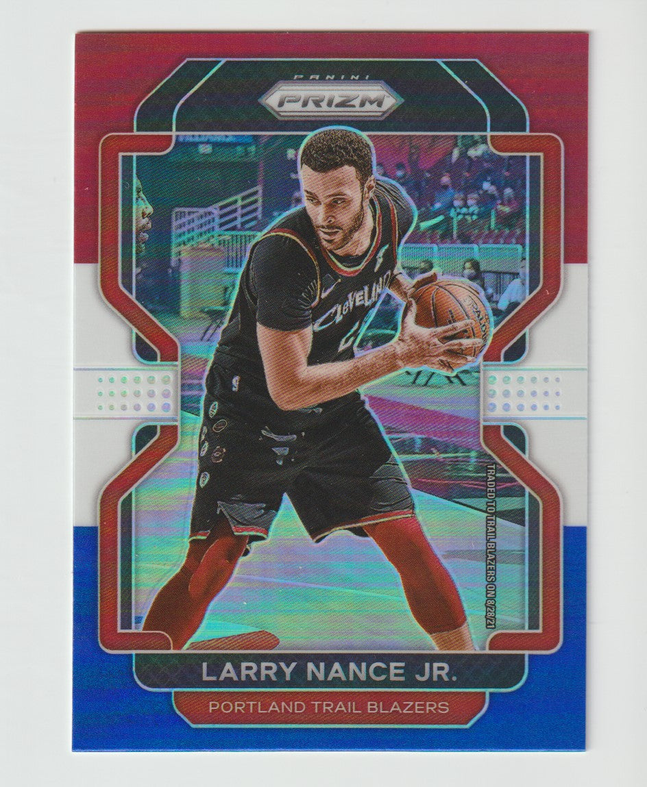 126 Larry Nance Jr. - Portland Trail Blazers Red White Blue Prizm