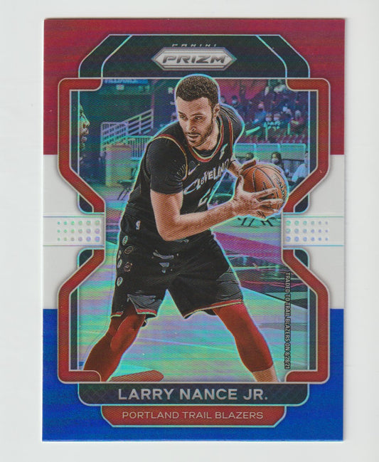126 Larry Nance Jr. - Portland Trail Blazers Red White Blue Prizm