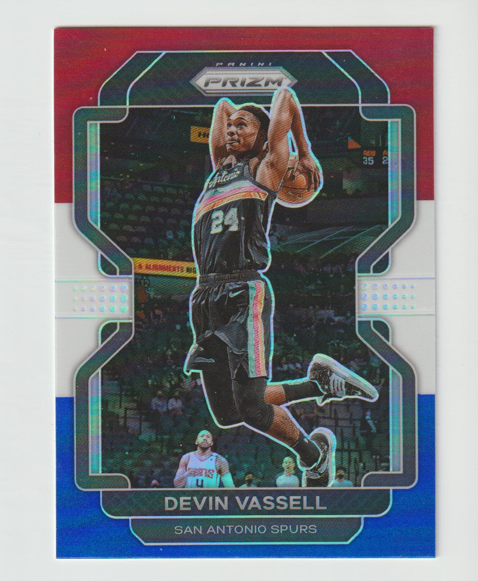 130 Devin Vassell - San Antonio Spurs Red White Blue Prizm