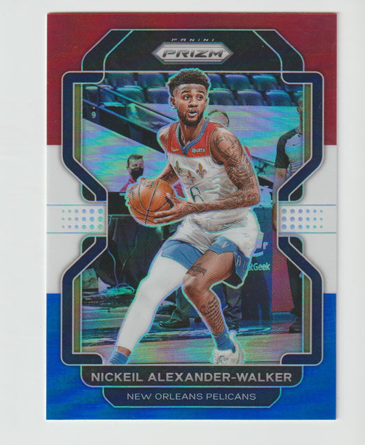 015 Nickeil Alexander-Walker - New Orleans Pelicans Red White Blue Prizm