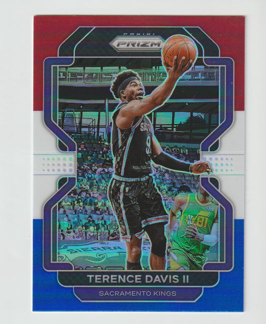 139 Terence Davis II - Sacramento Kings Red White Blue Prizm