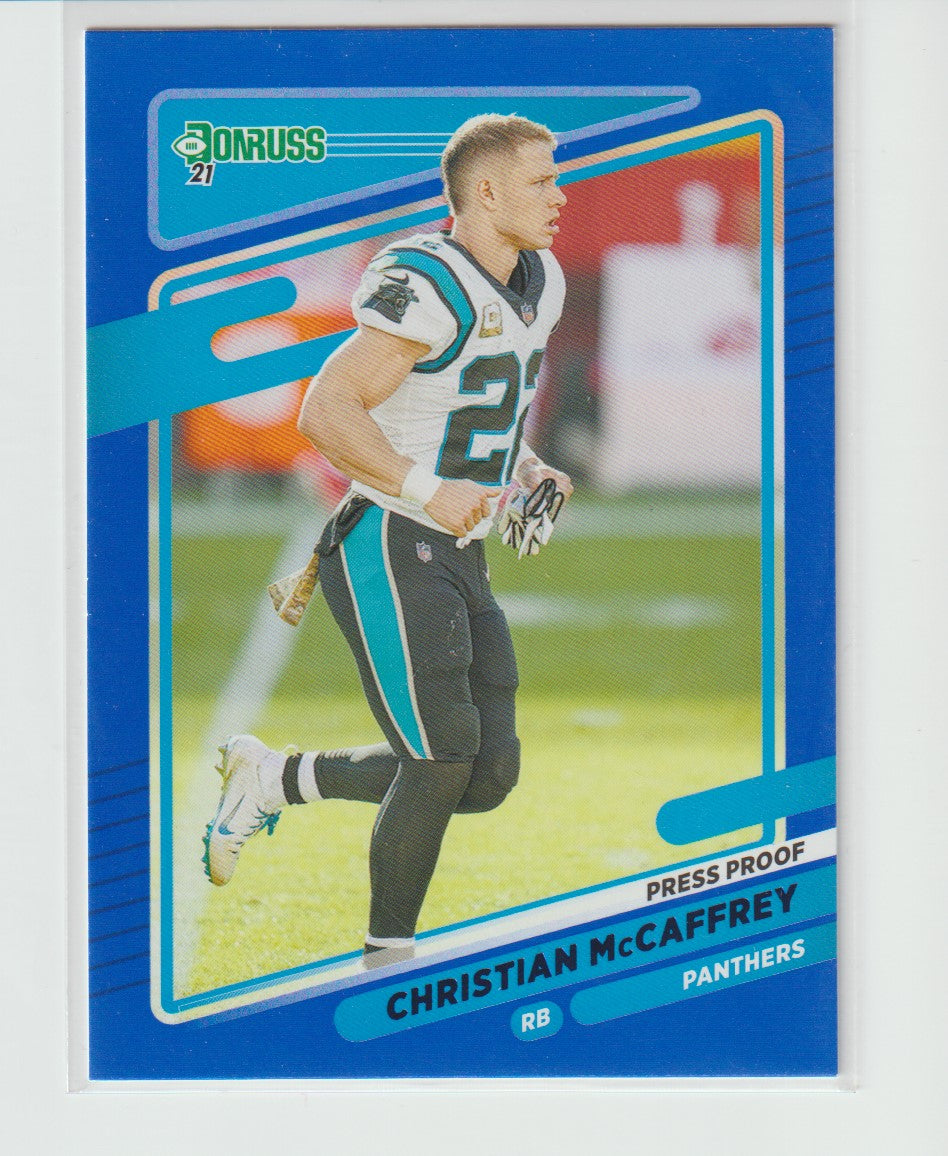 219 Christian McCaffrey Carolina Panthers Photo Variation Press Proof