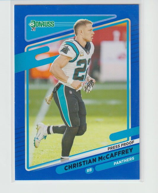 219 Christian McCaffrey Carolina Panthers Photo Variation Press Proof