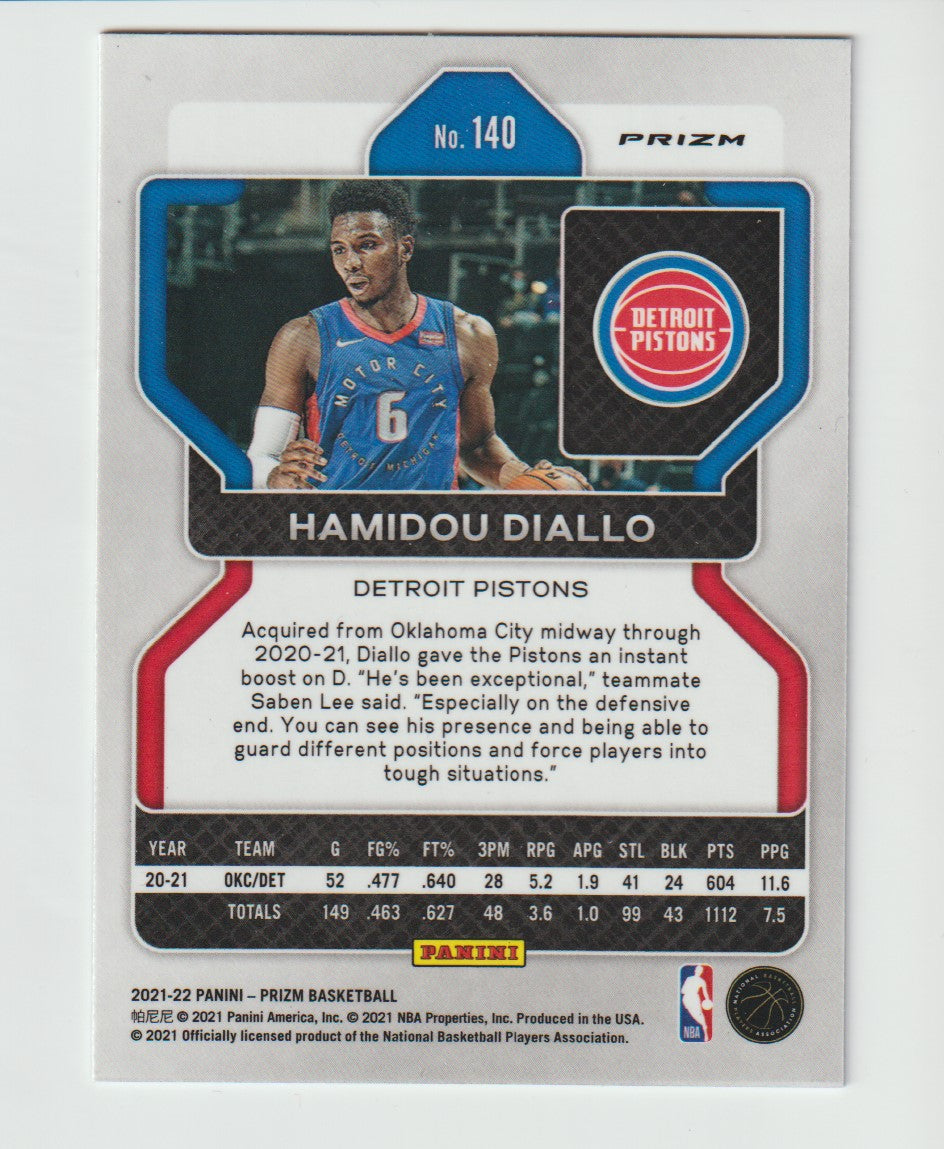 140 Hamidou Diallo - Detroit Pistons Red White Blue Prizm