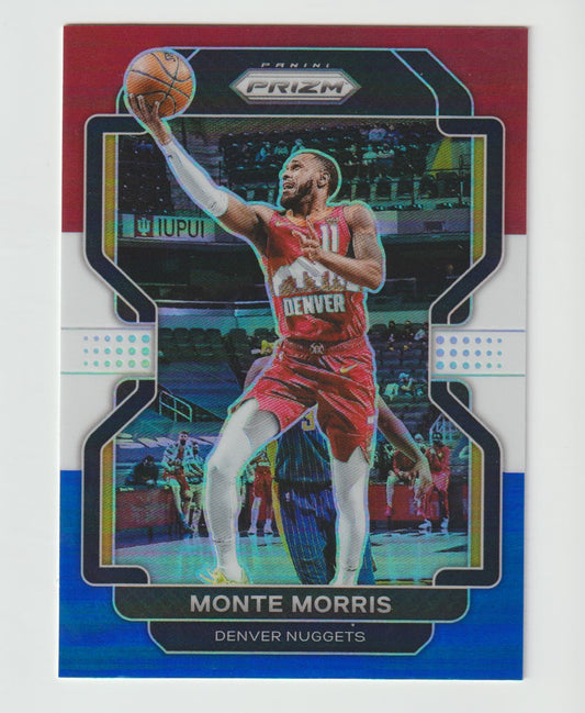 016 Monte Morris - Denver Nuggets Red White Blue Prizm