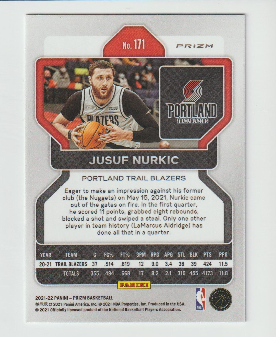 171 Jusuf Nurkic - Portland Trail Blazers Red White Blue Prizm