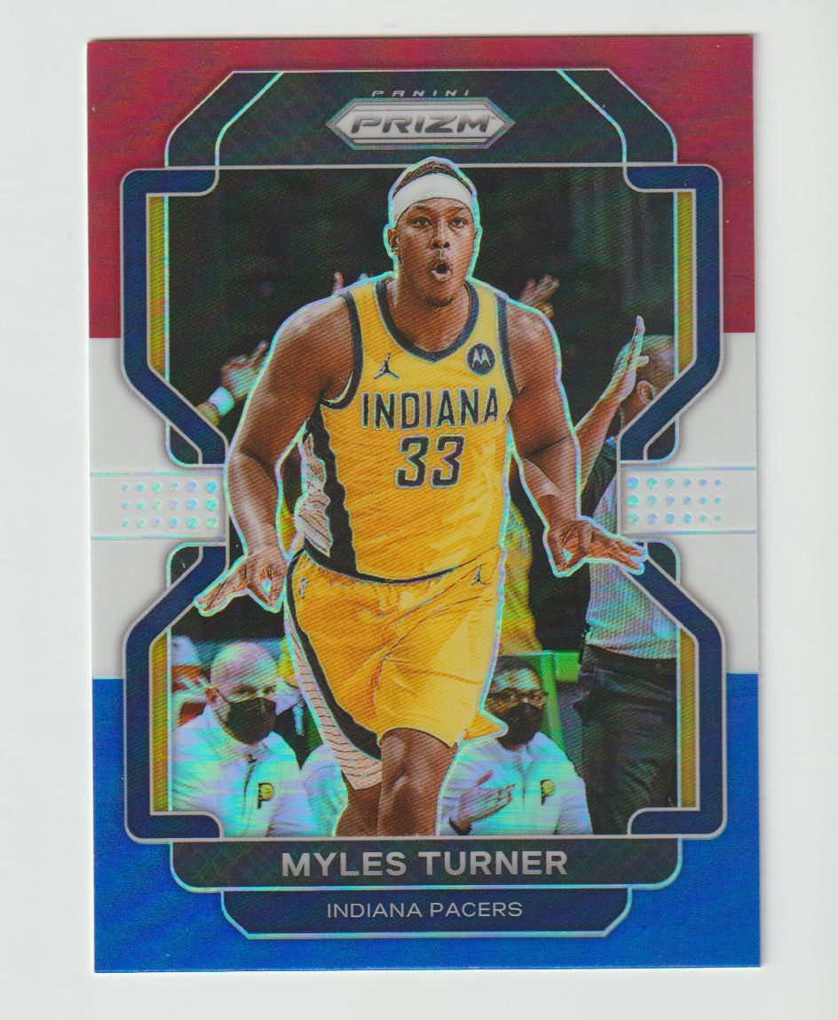 175 Myles Turner - Indiana Pacers Red White Blue Prizm