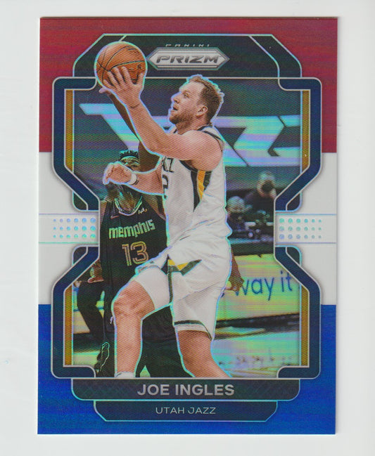 181 Joe Ingles - Utah Jazz Red White Blue Prizm