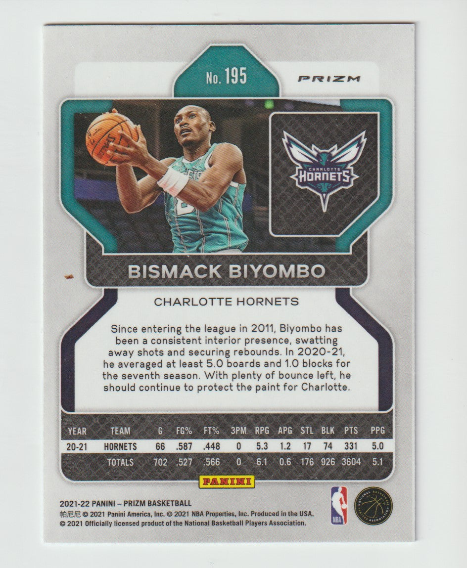 195 Bismack Biyombo - Charlotte Hornets Red White Blue Prizm