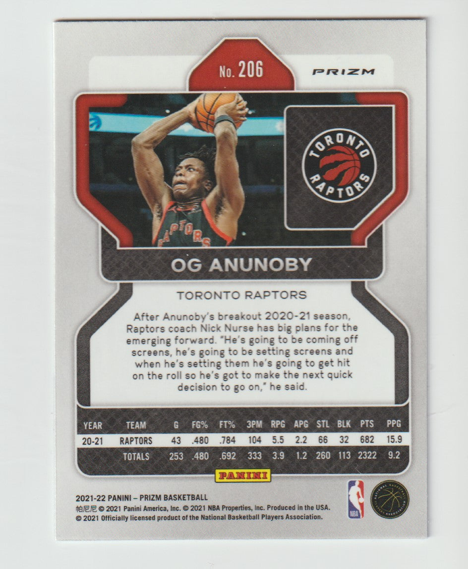 206 OG Anunoby - Toronto Raptors Red White Blue Prizm