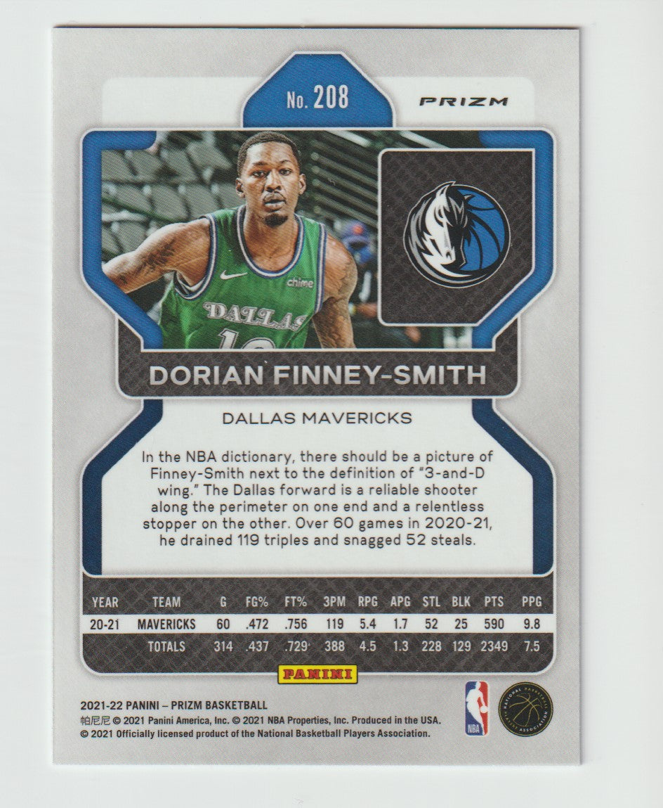 208 Dorian Finney-Smith - Dallas Mavericks Red White Blue Prizm