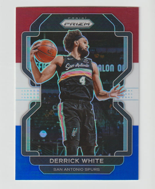 019 Derrick White - San Antonio Spurs Red White Blue Prizm