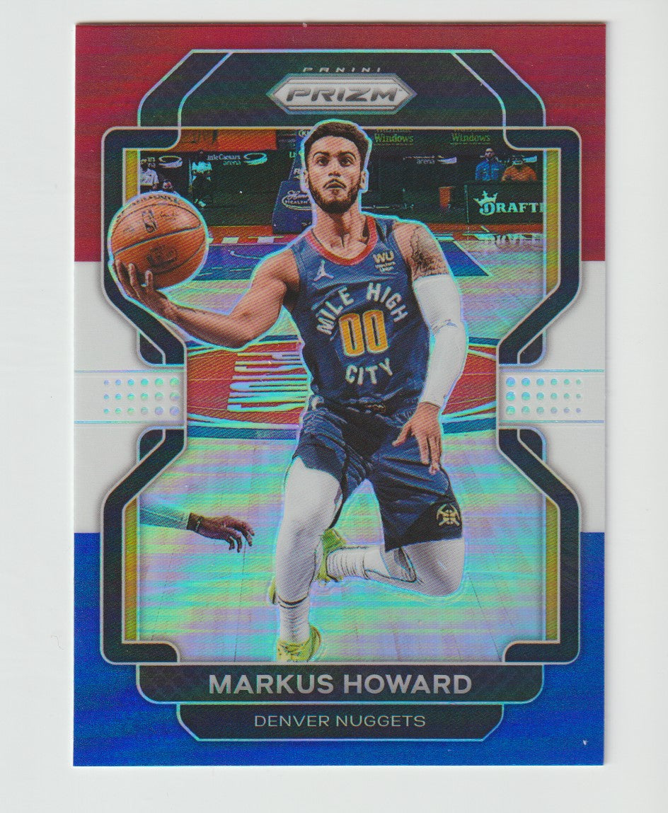218 Markus Howard - Denver Nuggets Red White Blue Prizm