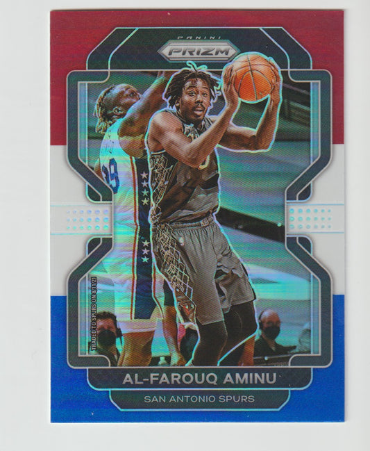219 Al-Farouq Aminu - San Antonio Spurs Red White Blue Prizm