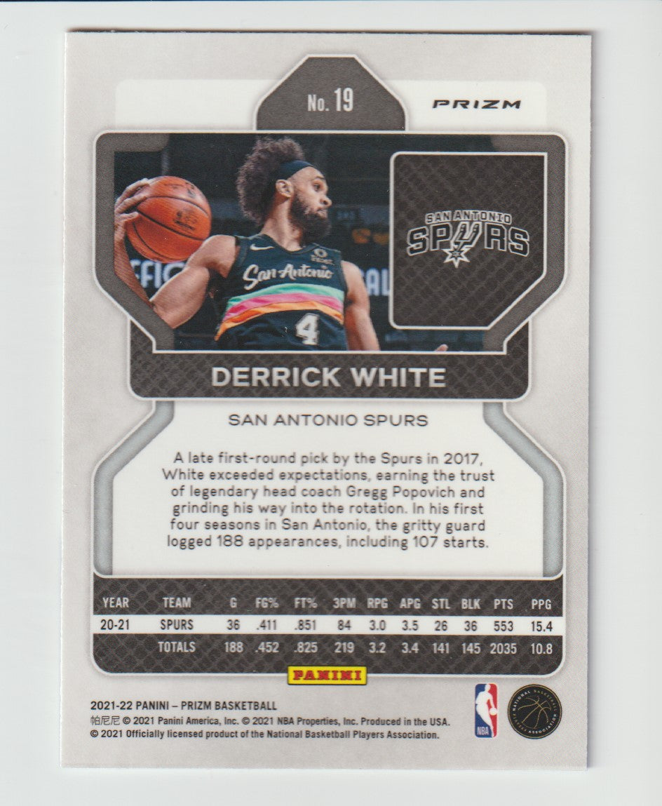 019 Derrick White - San Antonio Spurs Red White Blue Prizm