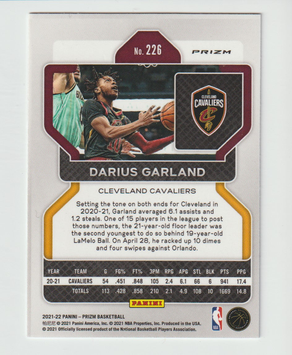 226 Darius Garland - Cleveland Cavaliers Red White Blue Prizm